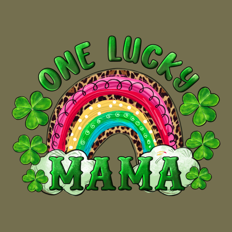 St Patrick's Day One Lucky Mama Vintage Hoodie by RanaPortraitStore | Teevron