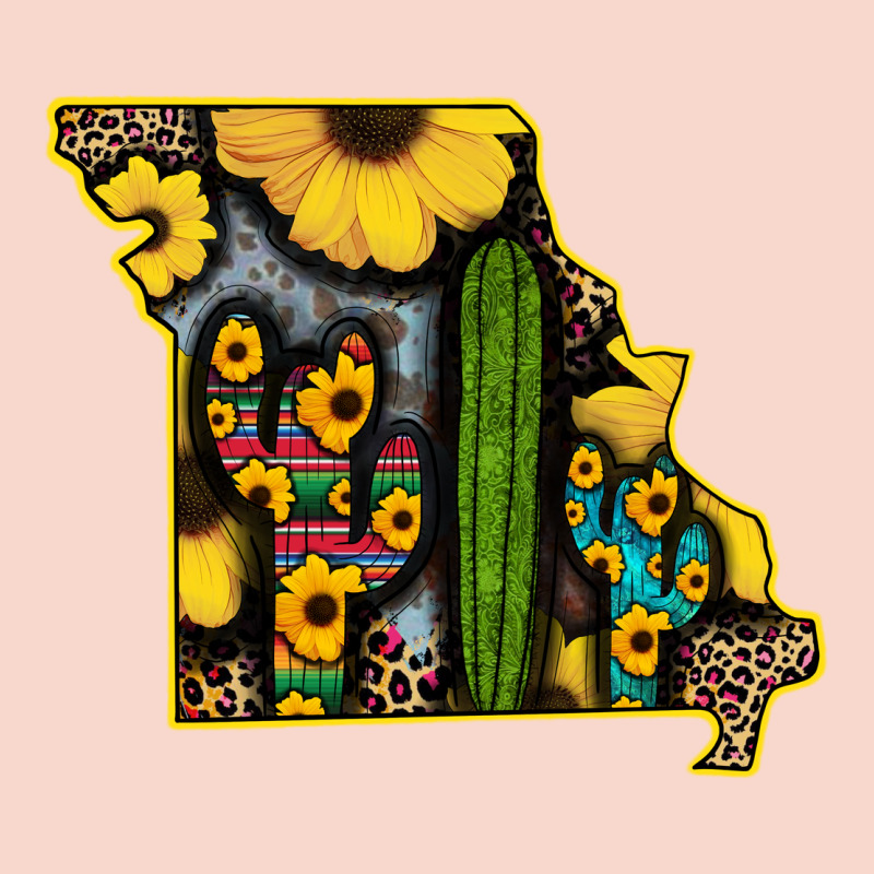 Western Missouri Map Sunflower And Cactus Pattern Urban Hoodie by Bettercallsaul | Teevron