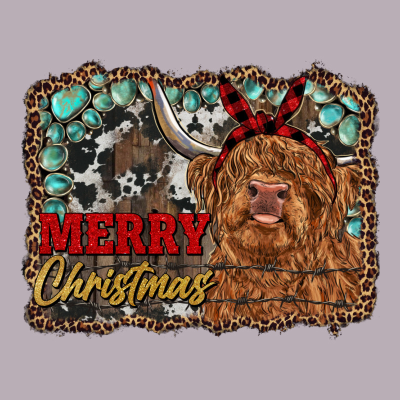 Merry Christmas Highland Cow Vintage Tee by RanaPortraitStore | Teevron