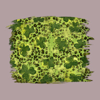 St Patrick's Day Shamrock Leopard Background Vintage Hoodie | Teevron
