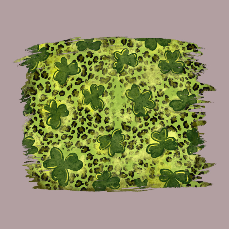 St Patrick's Day Shamrock Leopard Background Vintage Hoodie by RanaPortraitStore | Teevron