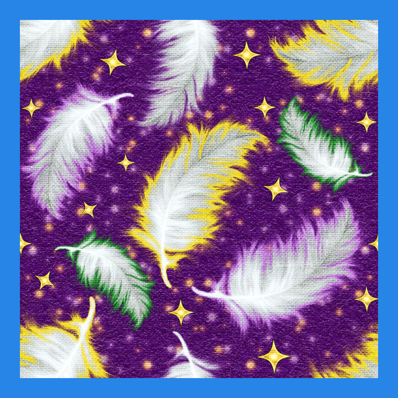 Mardi Gras Feathers Seamless Pattern Premium Hoodie by BundleAndBundleShop | Teevron