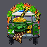 St Patrick's Day Truck With Pot Of Gold Horseshoe And Rainbow Vintage Hoodie | Teevron