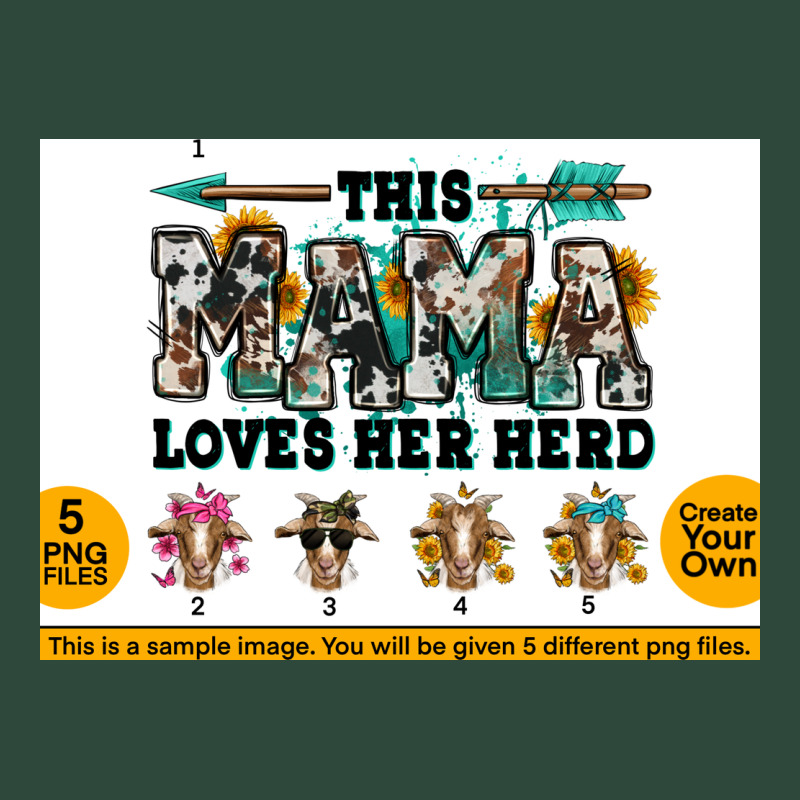 This Mama  Loves Her Herd Goats Zipper Hoodie by Jasminsmagicworld | Teevron
