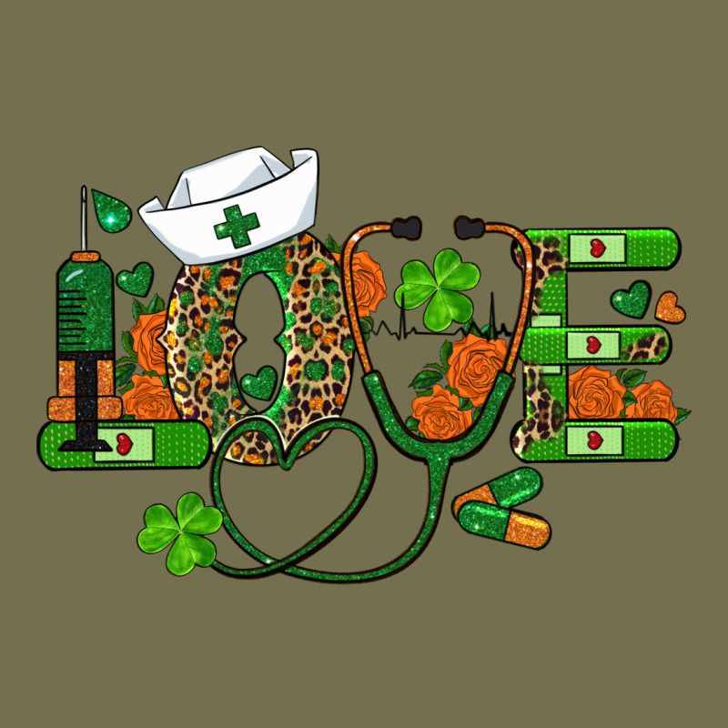 St Patricks Day Love Nurse Vintage Hoodie by RanaPortraitStore | Teevron