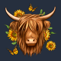 Sunflowers Long Haired Cow Zipper Hoodie | Teevron
