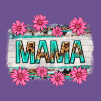 Mama Leopard With Turquoise Background Vintage Tee | Teevron