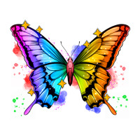 rainbow butterfly | Teevron