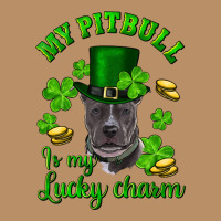 St. Patrick's Day My Pitbull Is My Lucky Charm With Hat Vintage Hoodie | Teevron