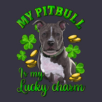 St. Patrick's Day My Pitbull Is My Lucky Charm Vintage Hoodie | Teevron