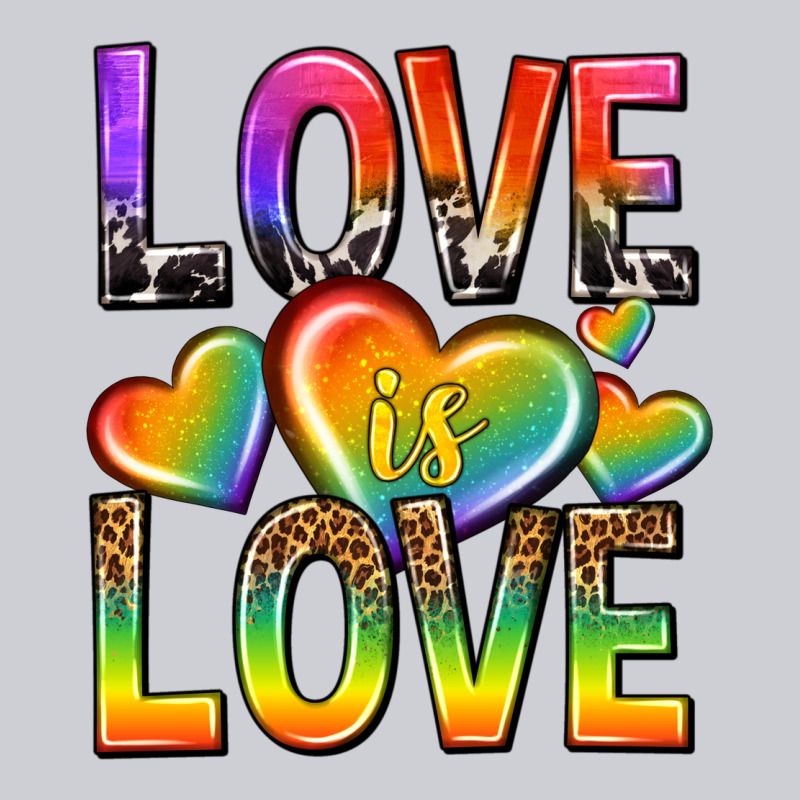 Love Is Love With Hearts Heavyweight Sweatshirt by texasbilliewilder | Teevron