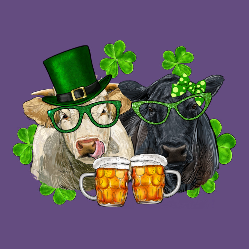 St. Patrick's Day Charolais And Black Angus Cows Vintage Hoodie by RanaPortraitStore | Teevron