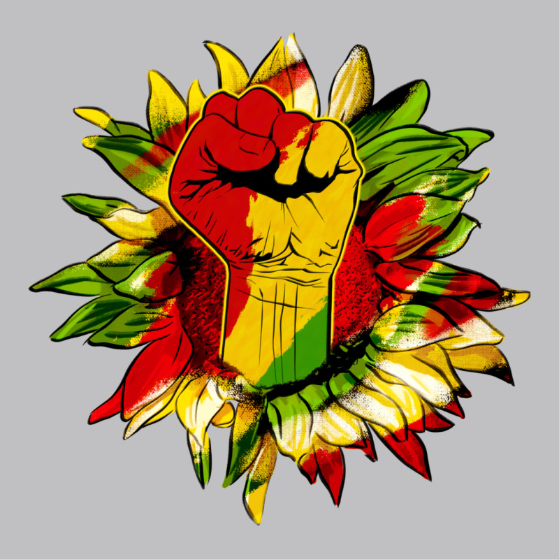 Juneteenth Sunflower Long Sleeve Tee by HRA Design Shop | Teevron