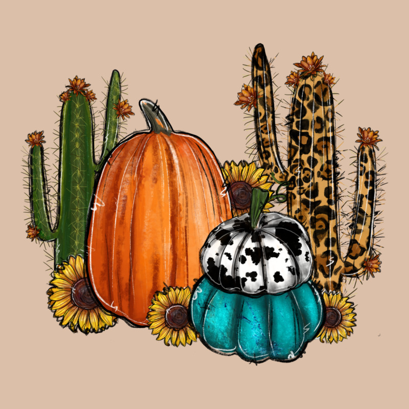 Sunflower Cactus Pumpkin Fall Urban Heavy Tee by RanaPortraitStore | Teevron