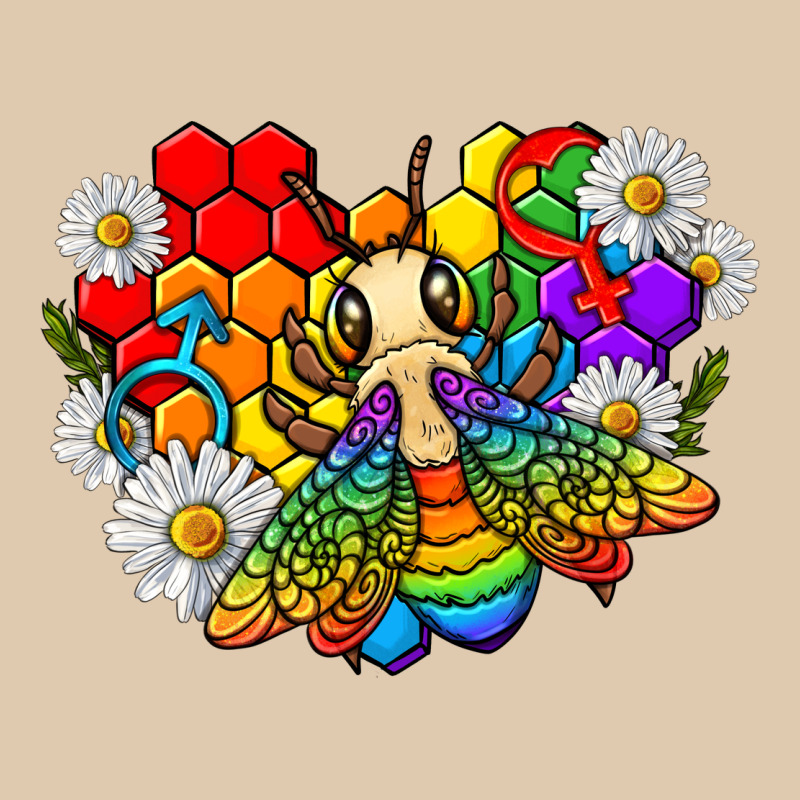 Pride Bee With Daisy Lgbtq Heavyweight Sweatshirt by texasbilliewilder | Teevron