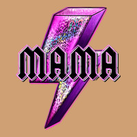 Mama Neon Leopard Lightning Bolt Vintage Tee | Teevron
