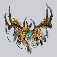Boho Deer Skull Sunflowers And Gemstone Heavyweight Sweatshirt | Teevron