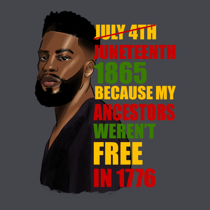 Juneteenth 1885 Because My Ancestors Weren't Free In 1776 Black Man Long Sleeve Tee by HRA Design Shop | Teevron