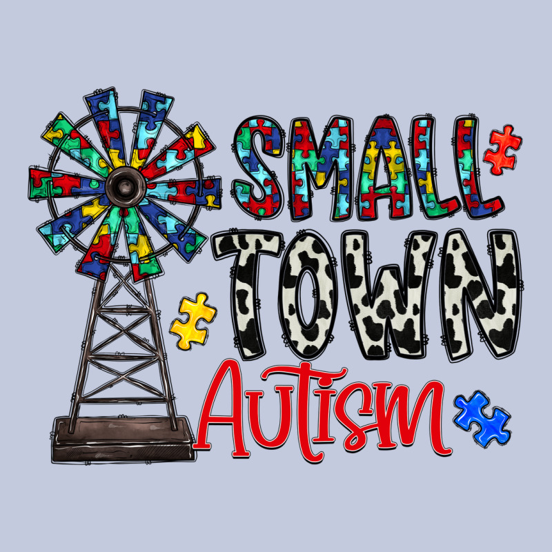 Small Town Autism Long Sleeve Tee by CowhideDigitalArt | Teevron