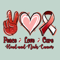 Peace Love Cure Head And Neck Cancer Zipper Hoodie | Teevron