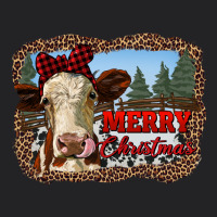 Merry Christmas Heifer Cow With Farm Vintage Tee | Teevron