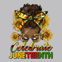 Celebrate Juneteenth Black Woman Bun Long Sleeve Tee | Teevron