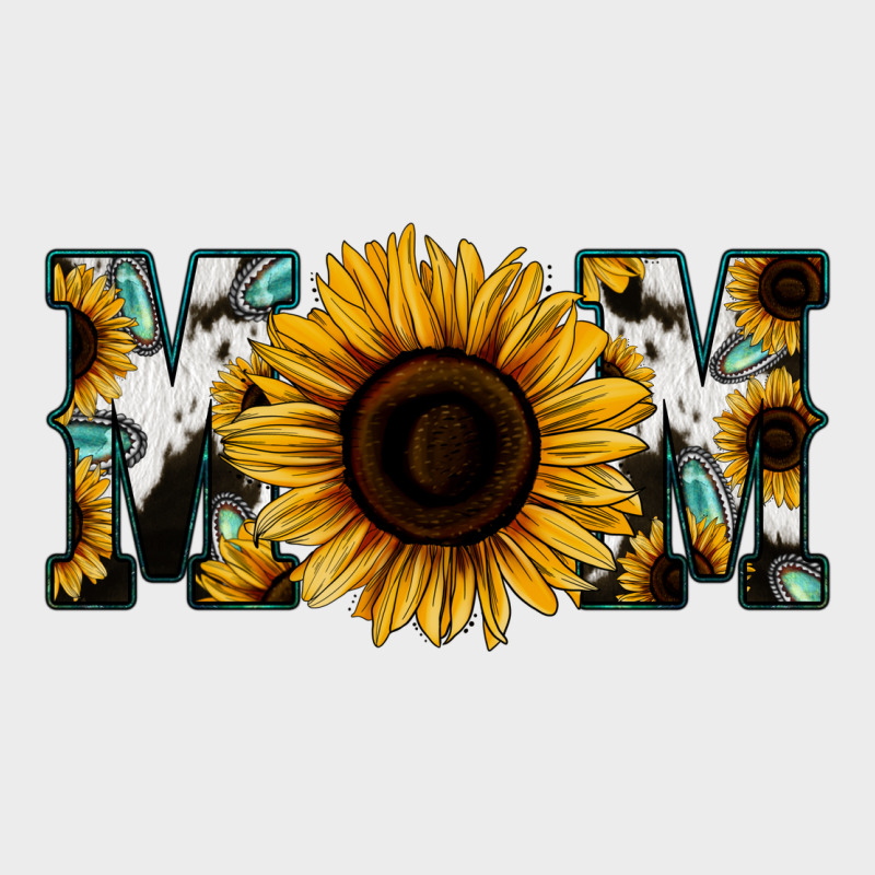 Sunflower Turquoise Cowhide Mom Urban Hoodie by Bettercallsaul | Teevron