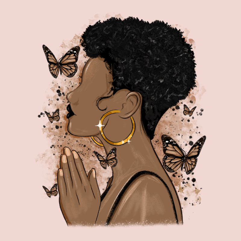 Black Woman Praying Premium Sweatshirt by MaliasSmallBusiness | Teevron