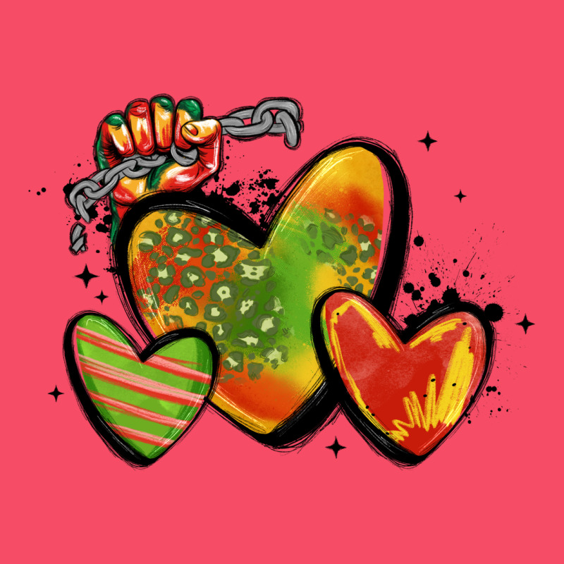 Juneteenth Hearts Premium Sweatshirt by MaliasSmallBusiness | Teevron