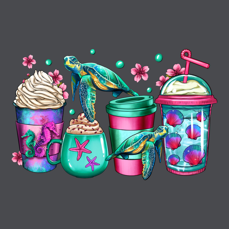 Turtle Coffee Cups Zipper Hoodie by Jasminsmagicworld | Teevron