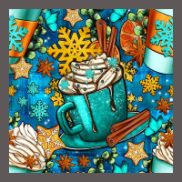 Winter Coffee Cups And Snow With Plaid Seamless Pattern Bbs Premium Hoodie | Teevron