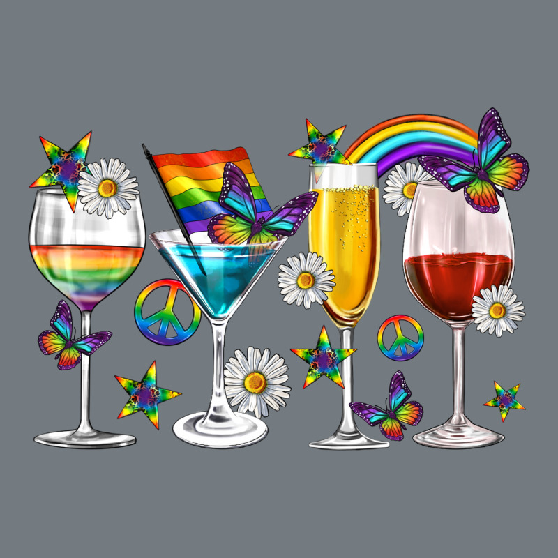 Pride Lgbtq Wine Cups And Glasses Heavyweight Sweatshirt by texasbilliewilder | Teevron