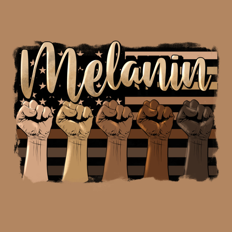 Melanin American Flag Long Sleeve Tee by HRA Design Shop | Teevron