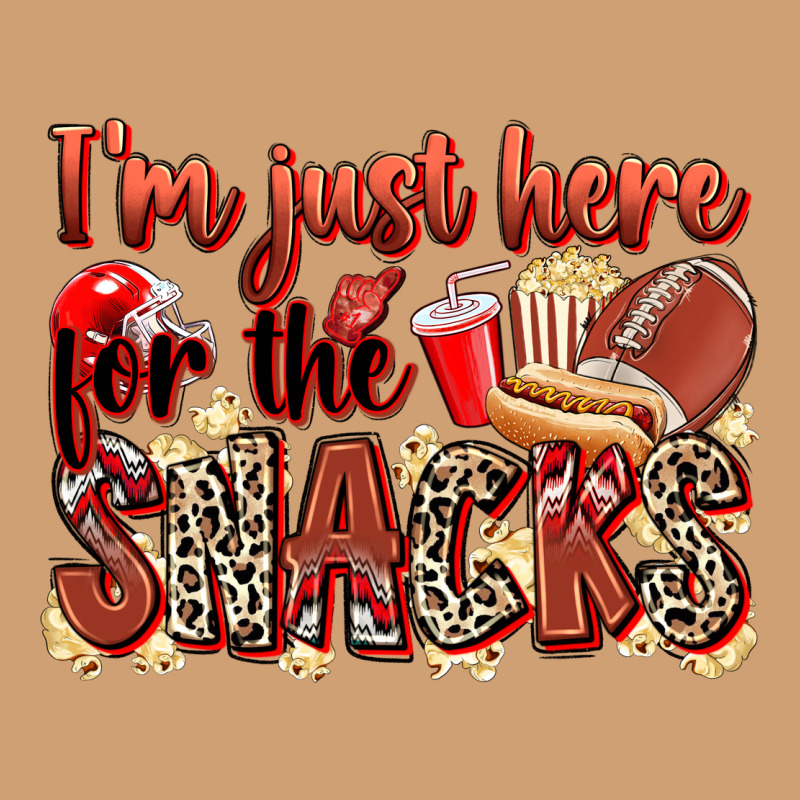 I'm Just Here For The Snacks American Football Vintage Tee by Zillion Design Studio | Teevron