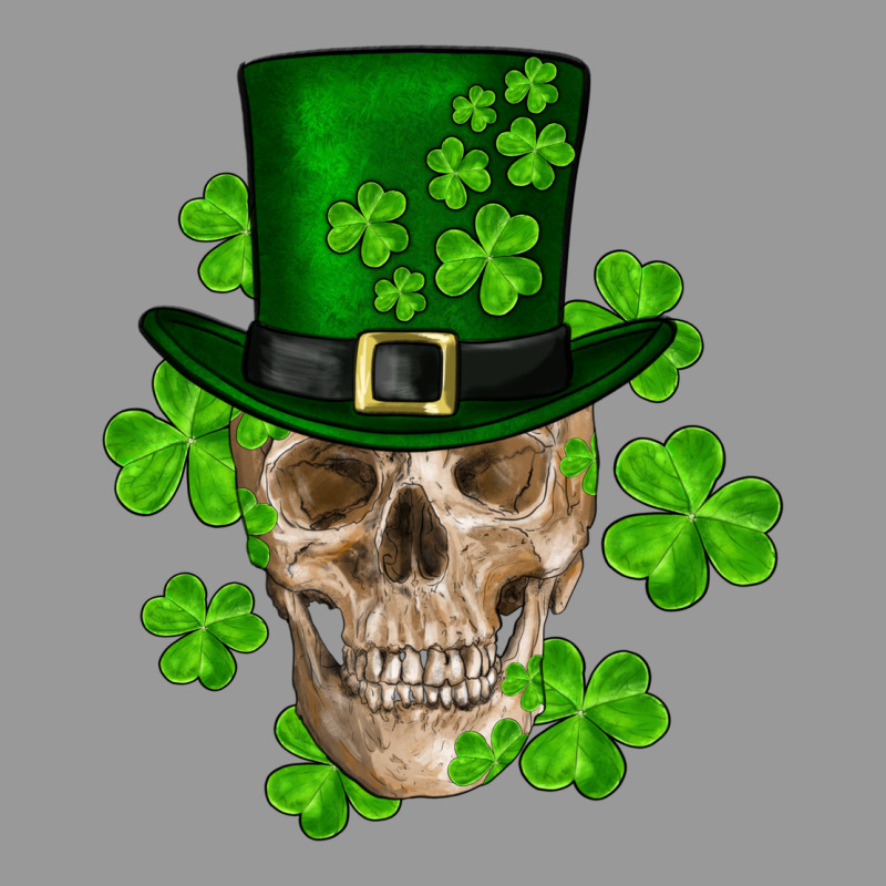 St. Patrick's Day Skull Vintage Hoodie by RanaPortraitStore | Teevron