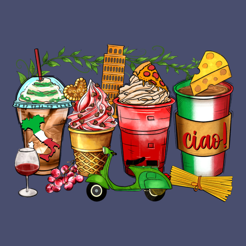 Italy Coffee Cups Vintage Tee by Zillion Design Studio | Teevron