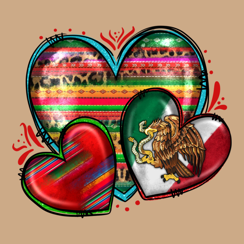 Mexican Hearts Vintage Hoodie by Zillion Design Studio | Teevron