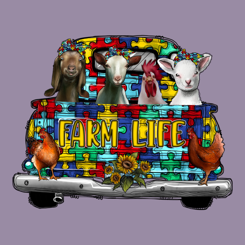 Farm Life Truck Autism Classic Tee by CowhideDigitalArt | Teevron