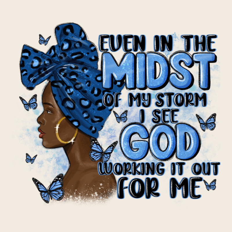 Even In The Midst Of May Storm Afro Woman Premium Sweatshirt by MaliasSmallBusiness | Teevron