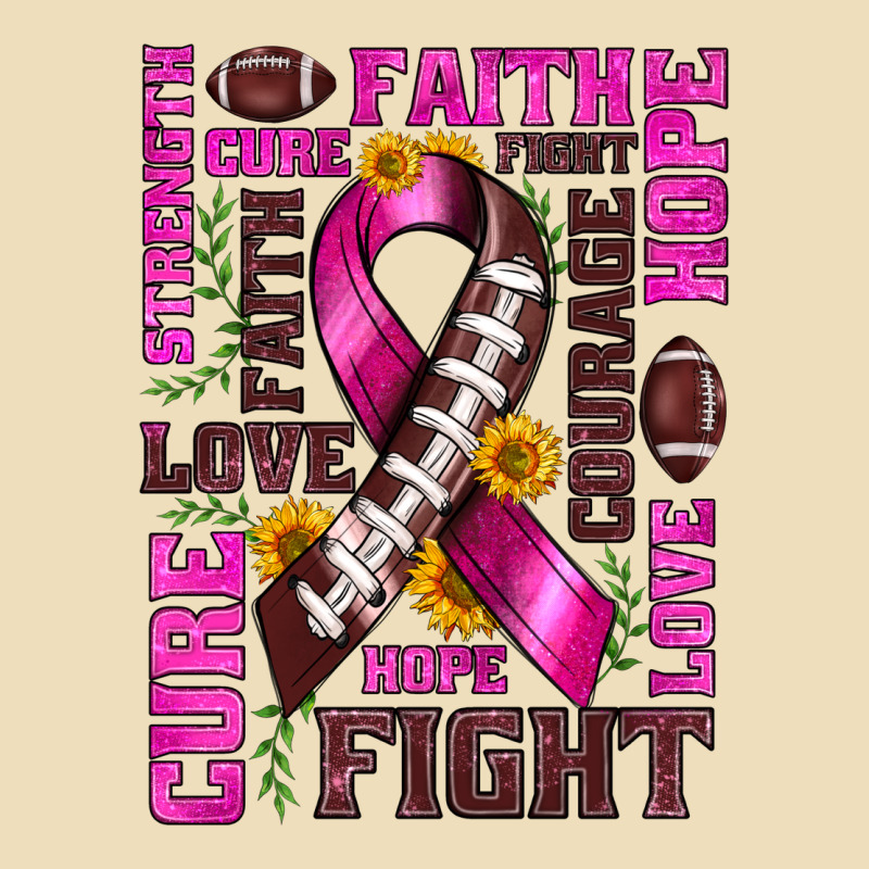 Breast Cancer American Football Ribbon Love Cure Fight Bbs Premium Hoodie by BundleAndBundleShop | Teevron
