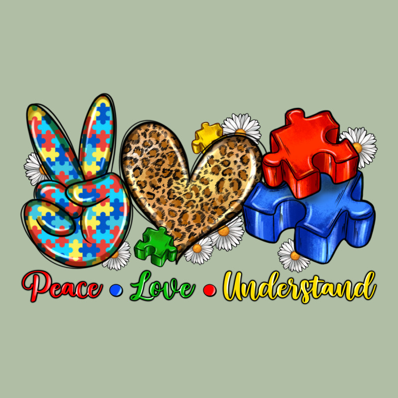 Peace Love Understand Urban Heavy Tee by Zillion Design Studio | Teevron