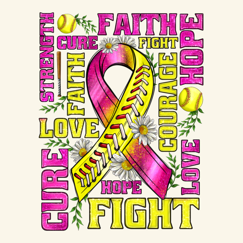 Breast Cancer Softball Ribbon Love Cure Fight Bbs Premium Hoodie by BundleAndBundleShop | Teevron