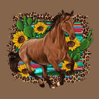 Western Horse Cactus Sunflowers Serape Leopard  Turquoise Wooden Premium Tee | Teevron