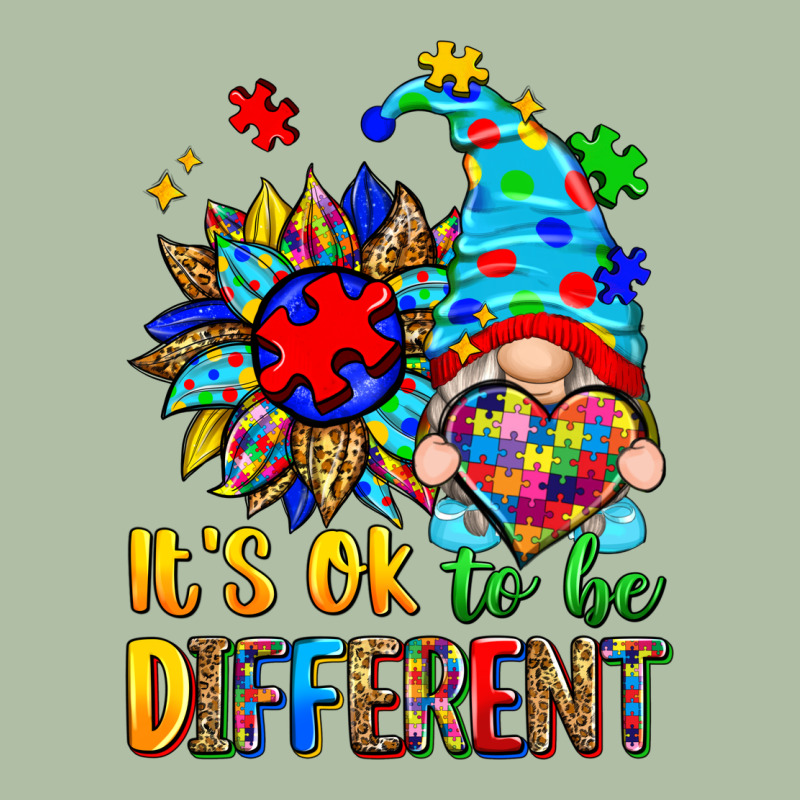 It's Ok To Be Different Autism Gnome Urban Heavy Tee by Zillion Design Studio | Teevron