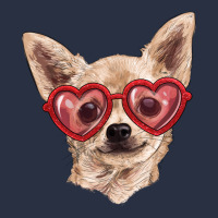 Chihuahua Dog With Love Glasses Heavyweight Sweatshirt | Teevron