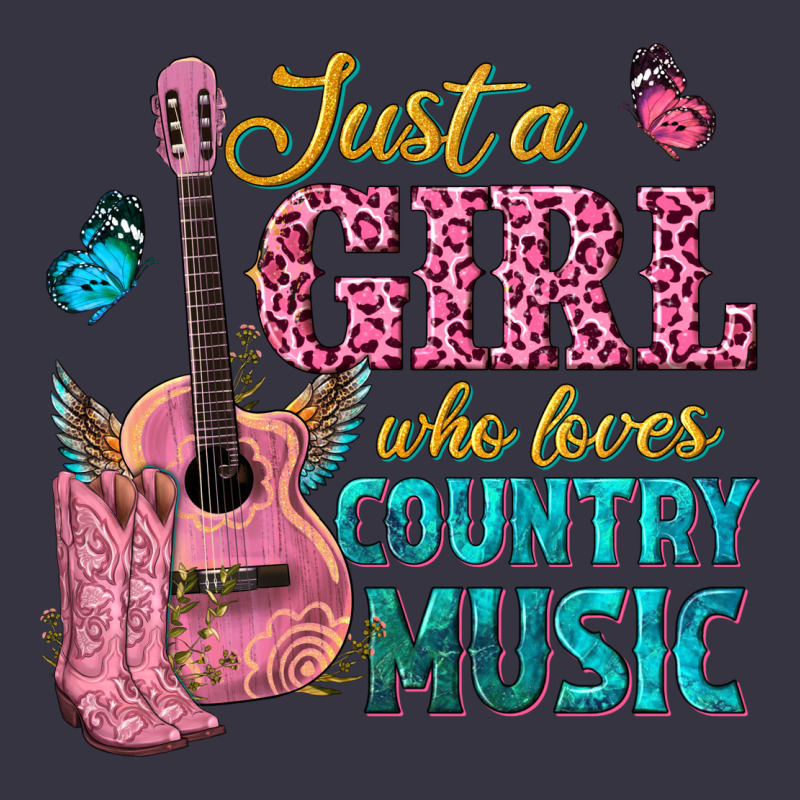 Just A Girl Who Loves Country Music Vintage Hoodie by texasbilliewilder | Teevron