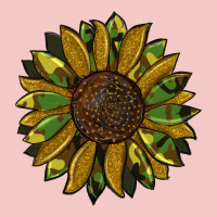 Camouflage Flitter Sunflowers Urban Heavy Tee | Teevron