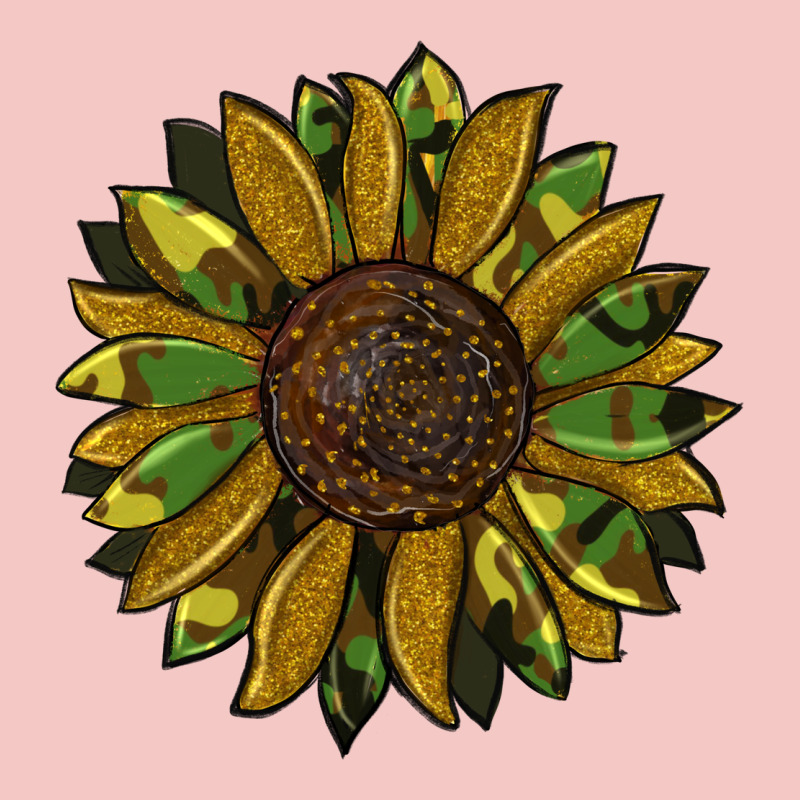 Camouflage Flitter Sunflowers Urban Heavy Tee by RanaPortraitStore | Teevron