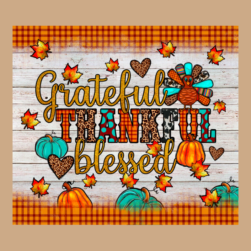 Grateful Thankful Blessed Vintage Hoodie by JahusDesignShop | Teevron