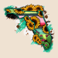 Florida Map With Sunflower And Serape Cactus Urban Hoodie | Teevron